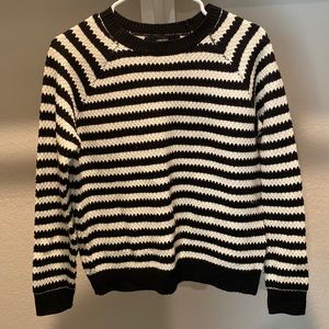 Forever 21 Black and White Striped Sweater